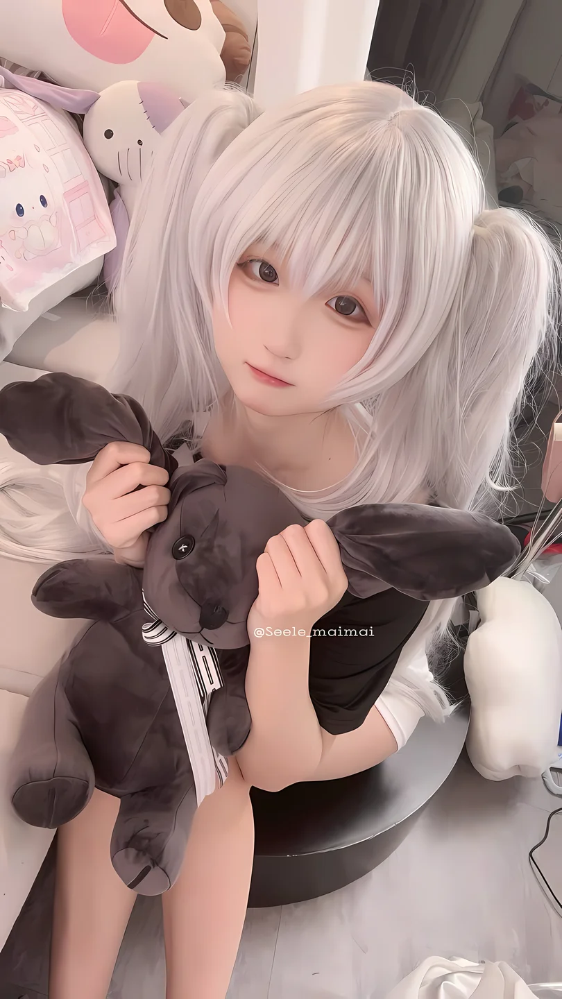 seele麦麦 - No.021 白色双马尾 [16P-82MB] tg@simisebaisi 【丝足阁】016.webp